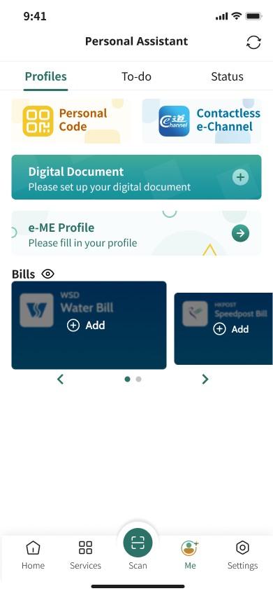 Billing and balance information